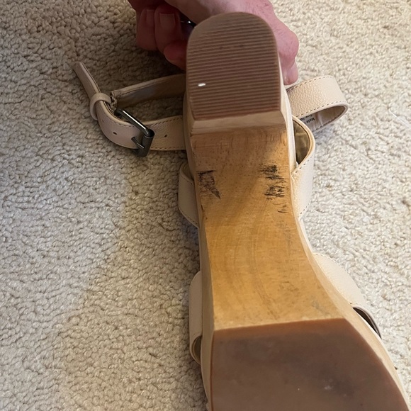 Matisse Nude Tan Closed Toe Wood Clog Sandal 9 - Picture 9 of 9